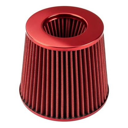 KAC 3" Universal Cold Air Intake Kit (Red)