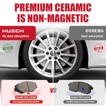 HUSCH Rear Ceramic Brake Pads Kit Fit For Chevrolet Camaro 1988-1997 - size: D413-7301