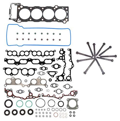 DNJ HGB939 Engine Cylinder Head Gasket Set with Head Bolt Kit, Complete Repair Set for 1994-2004 Toyota 4Runner T100 Tacoma 2.4L-2.7L L4 16V DOHC 2438cc
