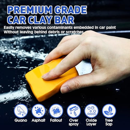 TEAWOO Clay Bar Kit, Car Detailing Kit for Car Detailing Cleaning - size: 6 count