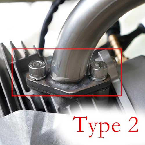 JMCHstore Exhaust Muffler Pipe Mounting Hardware Studs kit For Coleman CT200U BT200X KT196, Predator 212 Baja MB200 Mini Bike, Axis M200 212CC, Hisun 196cc Monster mega moto Engine, Go kart - size: Muffler Mounting Kit