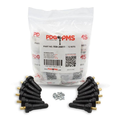 Wheel Accessories Parts PDQ TPMS 12 Pack Replacement Rubber Snap-in Valve Stem for Ford Hyundai Kia Equivalent to: Dill VS-20, OEM: 52948-L1100 - size: 12 PC - Black, style: Bronco Hyundai