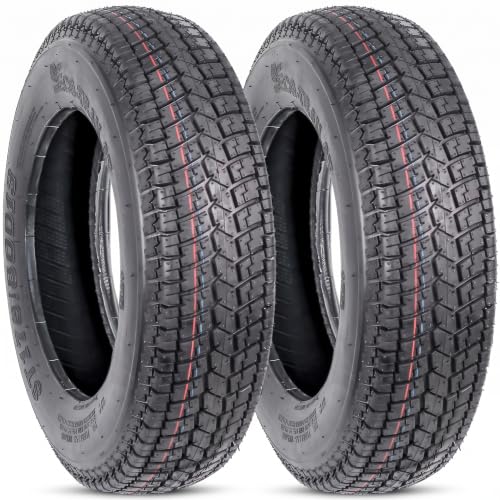 eCustomrim 2-Pack ST175/80D13 13 Inch DEEP TREAD Trailer Tire Load Range C