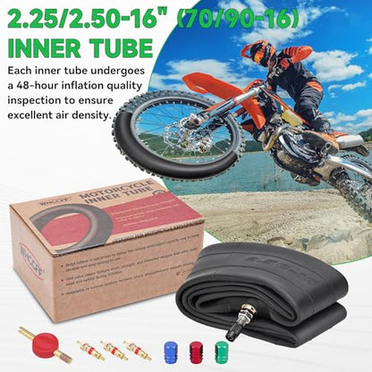 2.25/2.50-16 (70/90-16) Heavy Duty Mini Dirt Bike Inner Tube - size: 2.25/2.50-16" 1pc