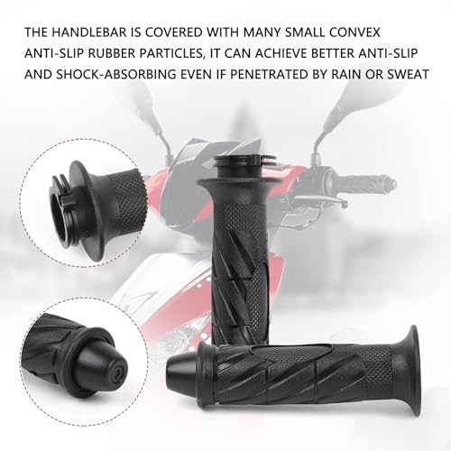 Minho GY6 50-150cc Rubber Motorcycle Handlebar Grips Fit TaoTao Jonway ATV