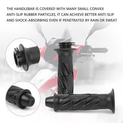 Minho GY6 50-150cc Rubber Motorcycle Handlebar Grips Fit TaoTao Jonway ATV