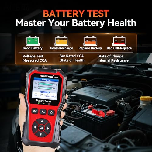 KONNWEI KW331 6V 12V 24V Car Battery Tester with Cloud Report