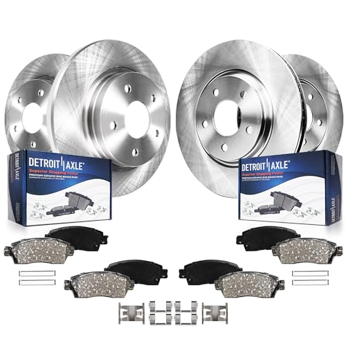 Detroit Axle - 8pc Front Rear Brake Kit for 4WD 5-Lug 1999-2003 Ford F-150 - size: 8PR1700031/kit