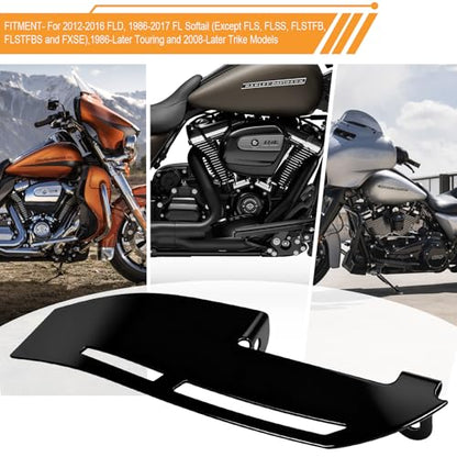Black Driver Floorboard Heel Guard for Harley Touring