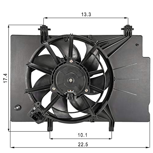 FD04 Radiator Electric Fan Assy for Ford Fiesta 2011-19 BE8Z8C607A