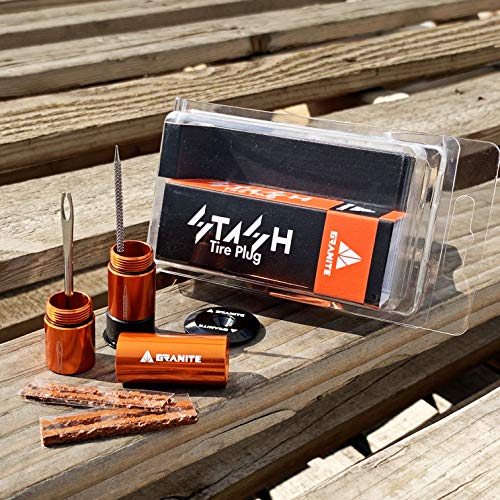 Granite Stash Tubeless Flat Tire Repair Kit (Orange) - color: Orange