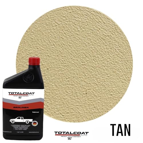 Spray In or Roll On, Tan Truck Bed Liner Paint - 2 Quarts - color: Tan