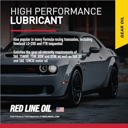 Red Line 50105 75W85 GL-5 Full Synthetic Gear Oil for Hypoid Limited Slip Differentials - 1 Gallon - color: Gallon, size: 1