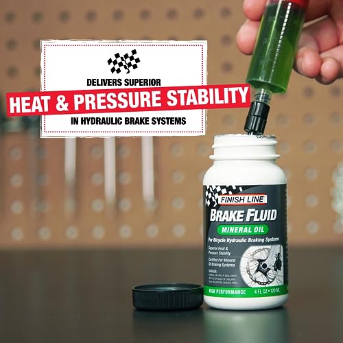 Finish Line Mineral Oil Bicycle Brake Fluid Low Viscosity 4 fl oz