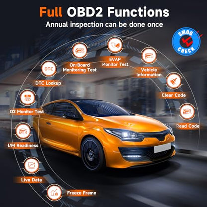 2026 FOXWELL NT726 OBD2 Scanner Diagnostic Tool, All System Bidirectional Scan Tool with TOP 12 Resets, Precise Car Diagnostic Scanner for All Vehicles, CAN-FD, FCA Autoauth, Lifetime Update, AutoVIN