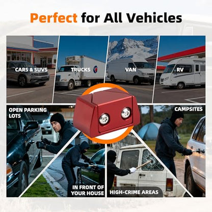 OBD2 Port Lock, Aluminum Alloy OBDII Security Lock for Cars, SUVs & Trucks, Anti-Theft OBD Connector Protector, Durable One-Piece Design, Easy Non-Invasive Installation