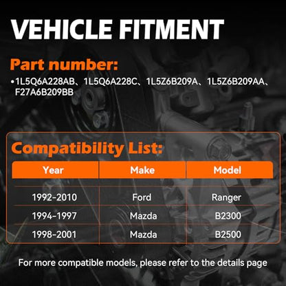 GAHA F87Z6B209CA Belt Tensioner Assembly with Pulley for Ford Ranger - size: F87Z6B209CA
