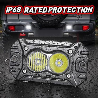 LED Pod Lights Flush Mount Off Road Driving LED Light Bar - color: White Flush