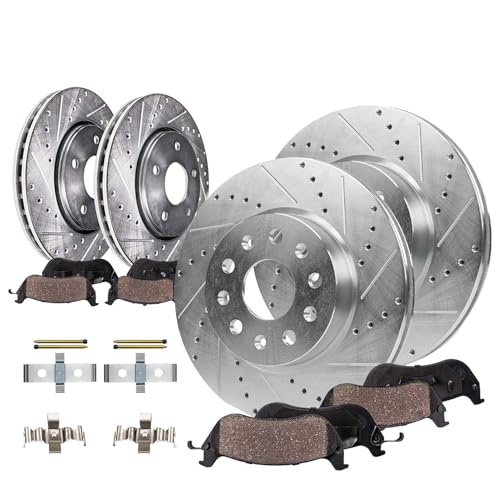 Detroit Axle - 8pc Brake Kit for 2016 2017 2018 2019 Cadillac ATS - size: 8PR53559/KIT