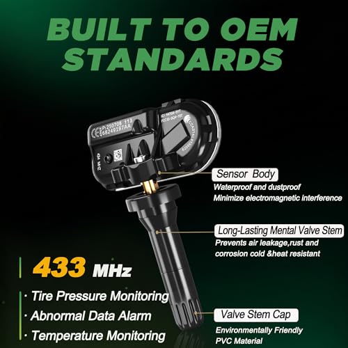 TPMS(Tire Pressure Sensor) 433Mhz with Ram 1500/Ram 2500 (4PCS)