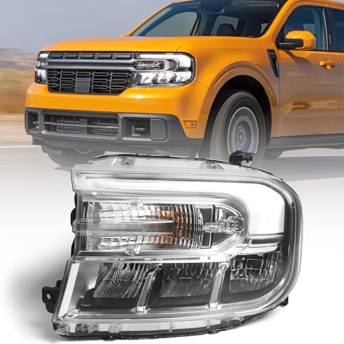 Headlight Assembly for Ford Maverick w/LED DRL 2022 2023 2024 LH - color: Left