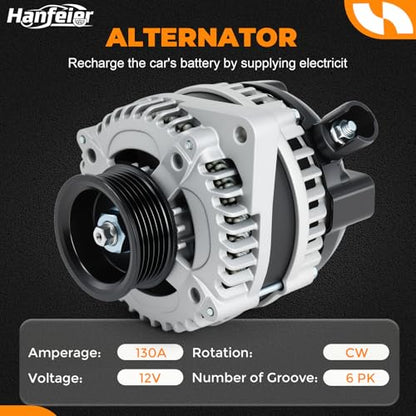 11391N Alternator for Honda Acura Odyssey Pilot MDX 2008–2014