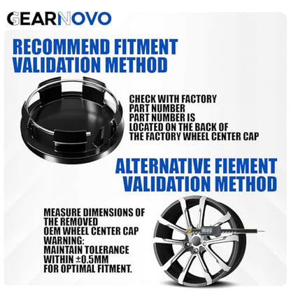 2.5Inch 63MM Wheel Center Caps for Dodge RAM 1500 Rim Hub Caps 6KF18TRMAA, Pack of 4 (Matte Black, Outer 63MM, Inner 56MM) - color: Matte Black, size: Outer 63MM , Inner 56MM