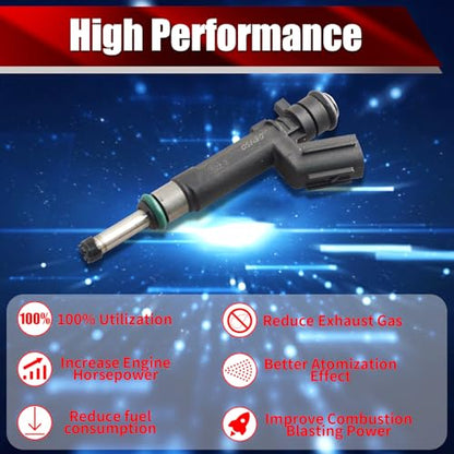 Set of 4 Fuel Injectors 16600-1KT0A FJ1192 Replacement - size: FJ1192