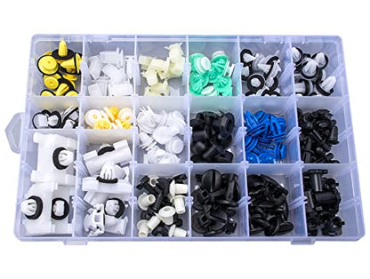 189pcs for Land Rover Body Interior and Exterior Retainer Fastener Clip Assortment 20 Most Popular Sizes & Applications