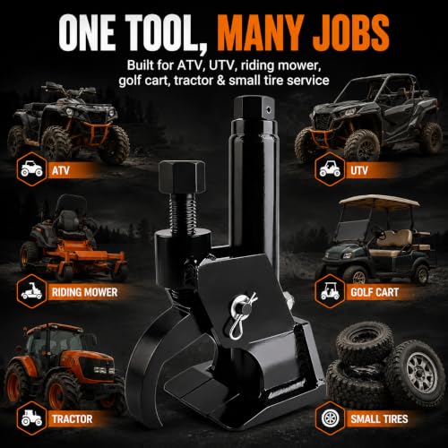 Tire Bead Breaker Tool for ATV, UTV, Tractor & Small Tire Service - color: Black