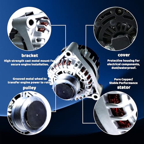 WorldCraft 12V 150A High Output Alternator for Chevy Camaro 6.2L V8 2010-2015 - size: FG15S027