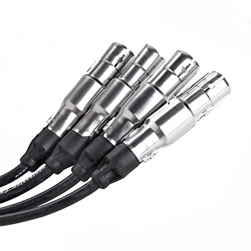AutoPart T ST-4129 7mm Ignition Spark Plug Wire Set, Set of 4, for Volkswagen 2001-2005 Beetle/ 2001-2007 Golf/ 2007-2010 Golf City/ 2001-2005 Jetta, L4, 2.0L, 121cid