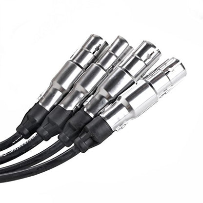 AutoPart T ST-4129 7mm Ignition Spark Plug Wire Set, Set of 4, for Volkswagen 2001-2005 Beetle/ 2001-2007 Golf/ 2007-2010 Golf City/ 2001-2005 Jetta, L4, 2.0L, 121cid