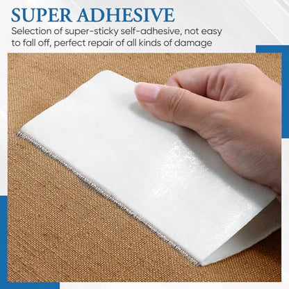 Canvas Patch 5.5 x 8 Inches 6Pcs Self-Adhesive Waterproof Canvas Patch Kit for Repairing Tents,Sofas,Boat Covers,Camping Chair,Awnings,Car Seats.(Light Brown) - color: Light Brown, size: 5.5"×8"