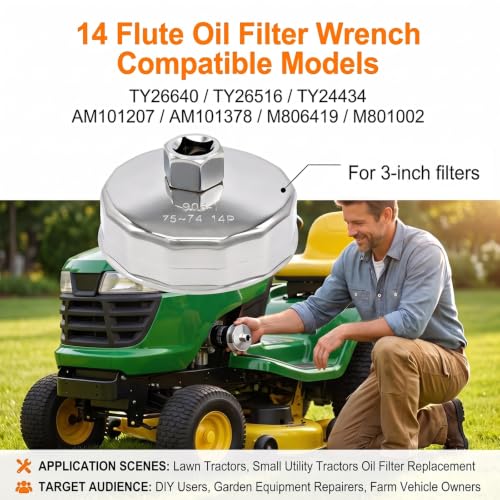 TY26640 Oil Filter Wrench Tool for Lawn Tractor