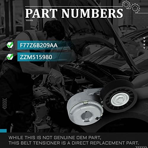 IRONTEK ZZM515980 Belt Tensioner Pulley Assembly fit for Ford (1993-2000 Explorer/ 1994-2000 Ranger), for Mazda 1993-1994 Navajo, for Mercury 1998-1999 Mountaineer #38102 - size: ZZM515980