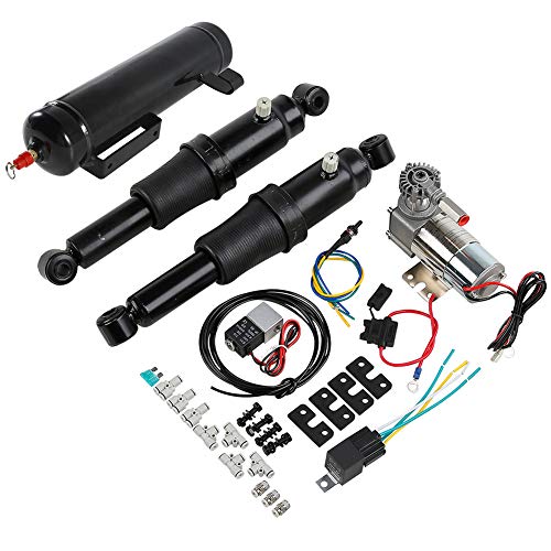Rear Air Ride Suspension System with Air Tank Fit for Harley Touring