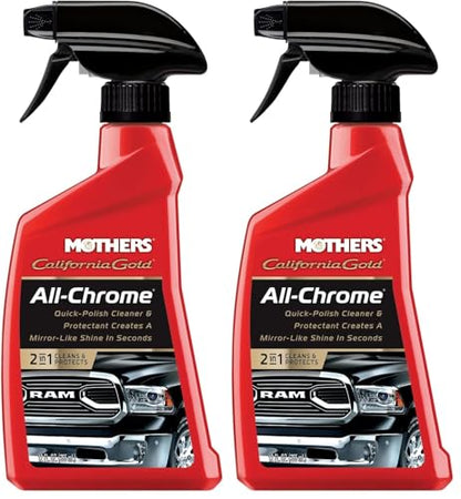 Mothers 05222 California Gold All Chrome Polish, 12 oz. (Pack of 2) - size: 12 Fl Oz (Pack of 2)