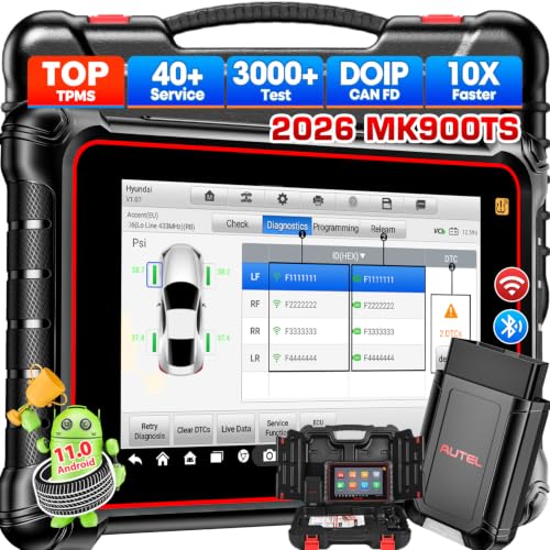 Autel Scanner MaxiCOM MK900TS, Top TPMS Programming & Bidirectional Tool