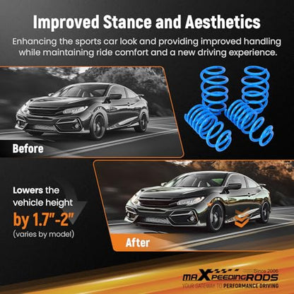 maXpeedingrods Lowering Springs for Honda Civic 2006-2011 - size: Civic 2006-2011