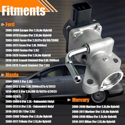 EGV1025 EGR Valve for Ford Escape Focus Fusion Transit Connect - size: EGV1025