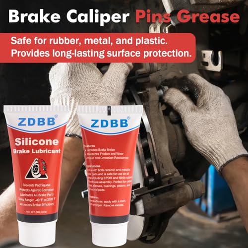 ZDBB Brake Grease Lubricant Silicone Brake Caliper Grease Guide Pin Lube - color: Silicone Brake Lubricant, size: 1 oz (1-Pack)