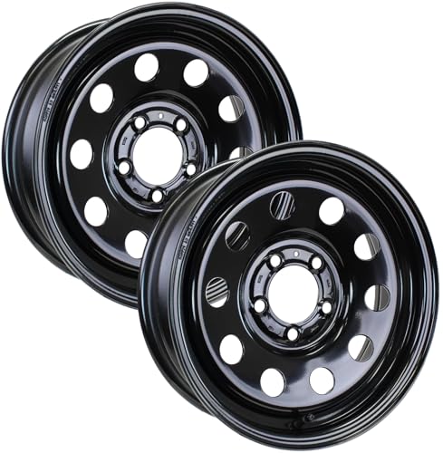 eCustomrim 2-Pack Trailer Wheel 15X5 15 Inch 5 Lug On 4.5 Black Modular Rim