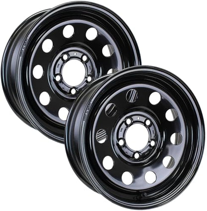 eCustomrim 2-Pack Trailer Wheel 15X5 15 Inch 5 Lug On 4.5 Black Modular Rim