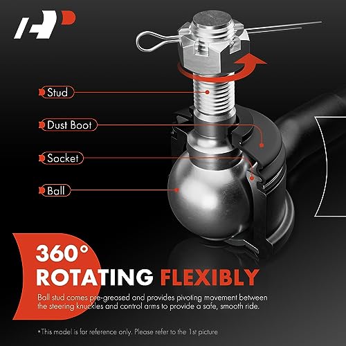 A-Premium Front Inner Outer Tie Rod End Kit, Compatible with Hyundai & Kia