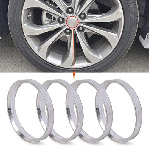 4pcs Wheel Hub Centric Rings 72.6 72.56 to 57.1 OD=72.6mm ID=57.1mm Aluminium Alloy Wheel Hubrings 57.1 to 72.6 - size: 57.1 to 72.6