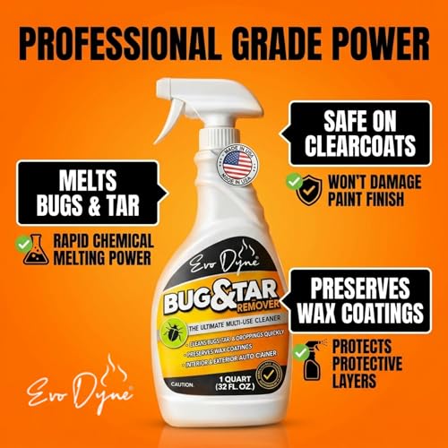 Evo Dyne Bug Remover 32 oz Car Cleaner Removes Tar, Sap & Grease
