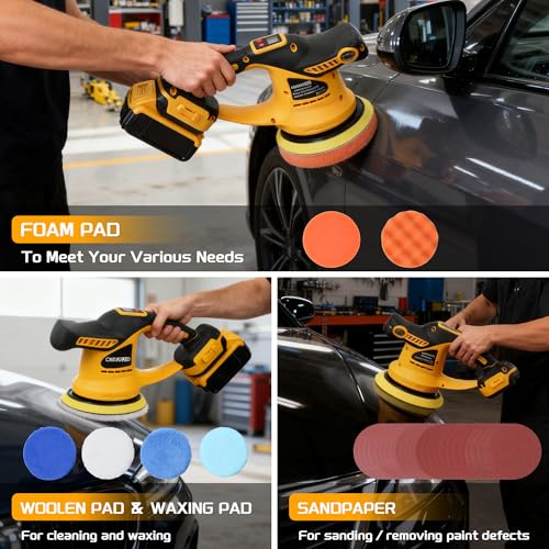 Cordless Buffer Polisher Compatible with DeWalt 20V Battery