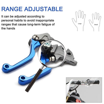 Motorcycle Brake Clutch Lever Pivot Levers Set Adjustable CNC for TW200 91-23 XT250 08-23 WR250R 07-20 WR250X 07-17 TTR 125 TTR125 00-23 Dirt Pit Bike Blue - color: Blue