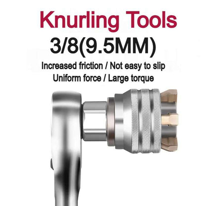 Adjustable Universal Socket Wrench, 10-19mm Socket with 3/8" Drill Adapter
